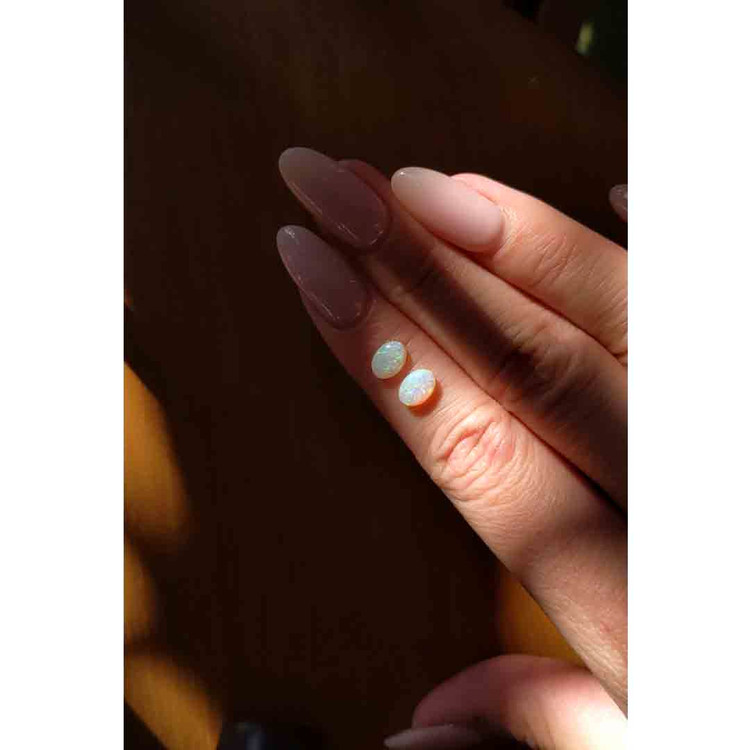 1.07 Ct.Tw. Cabochon Opal Pair from Australia