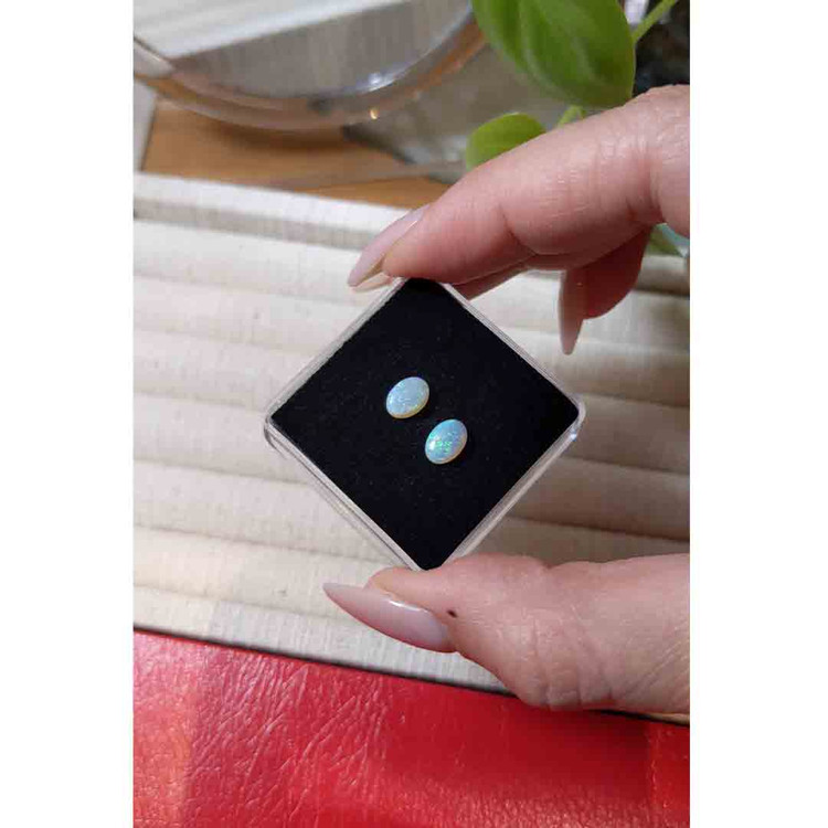 1.07 Ct.Tw. Cabochon Opal Pair from Australia