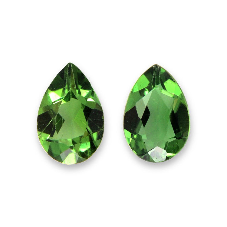 0.63 Ct.Tw. Tsavorite Garnet Pair from Tanzania