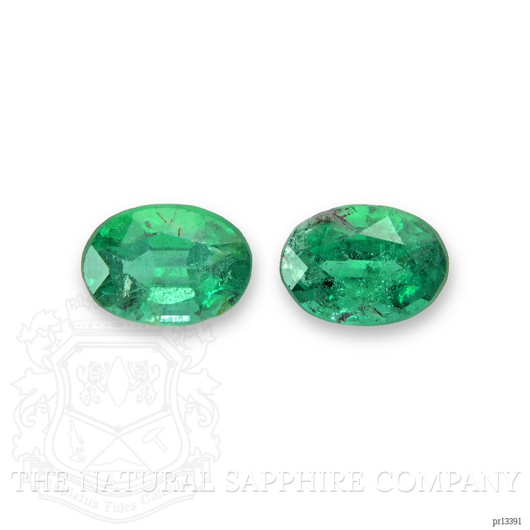 0.62 Ct.Tw. Emerald Pair from Zambia