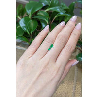 0.51&nbsp;Ct.Tw.Total Carat Weight Emerald Pair from Zambia Life Style