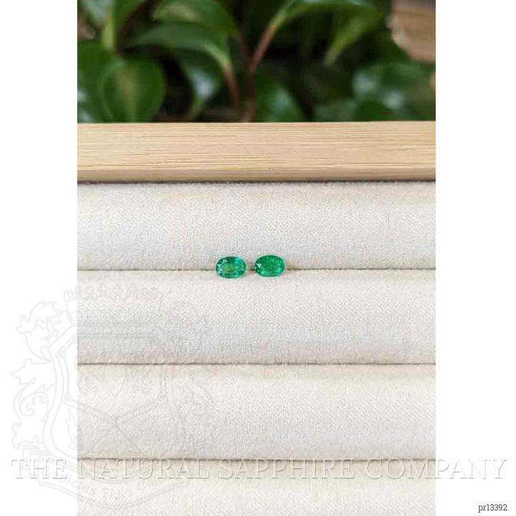 0.51 Ct.Tw. Emerald Pair from Zambia