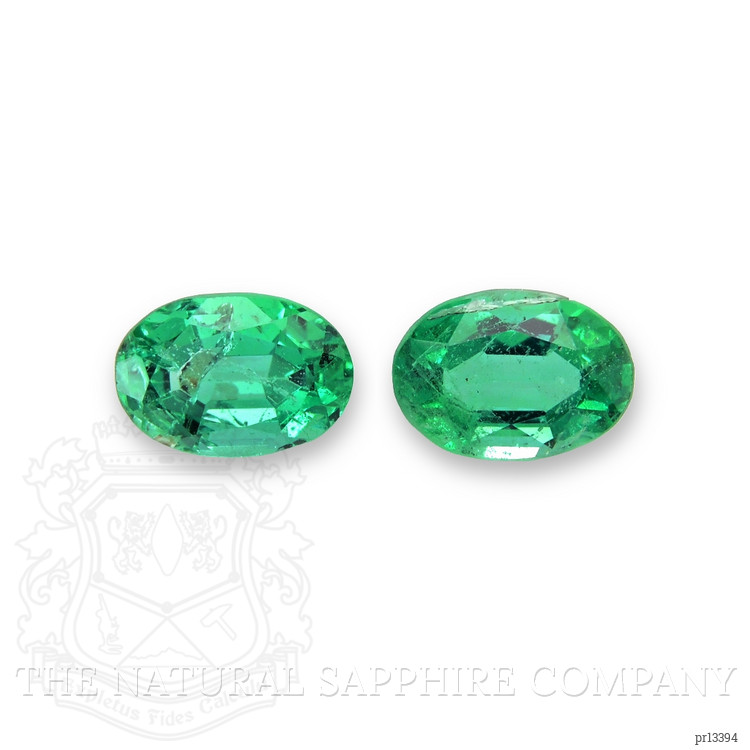 0.60 Ct.Tw. Emerald Pair from Zambia