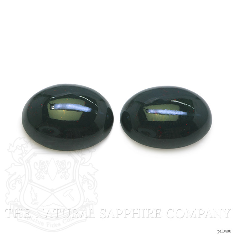 15.16 Ct.Tw. Cabochon Jade Pair from Burma (Myanmar)