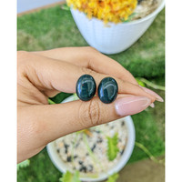 15.16&nbsp;Ct.Tw.Total Carat Weight Cabochon Jade Pair from Burma (Myanmar) Life Style