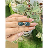 15.16&nbsp;Ct.Tw.Total Carat Weight Cabochon Jade Pair from Burma (Myanmar) Life Style