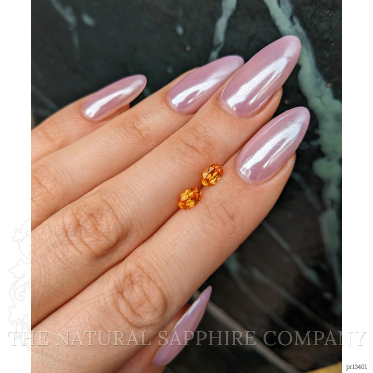 1.28 Ct.Tw. Spessartite Garnet Pair from Ceylon (Sri Lanka)