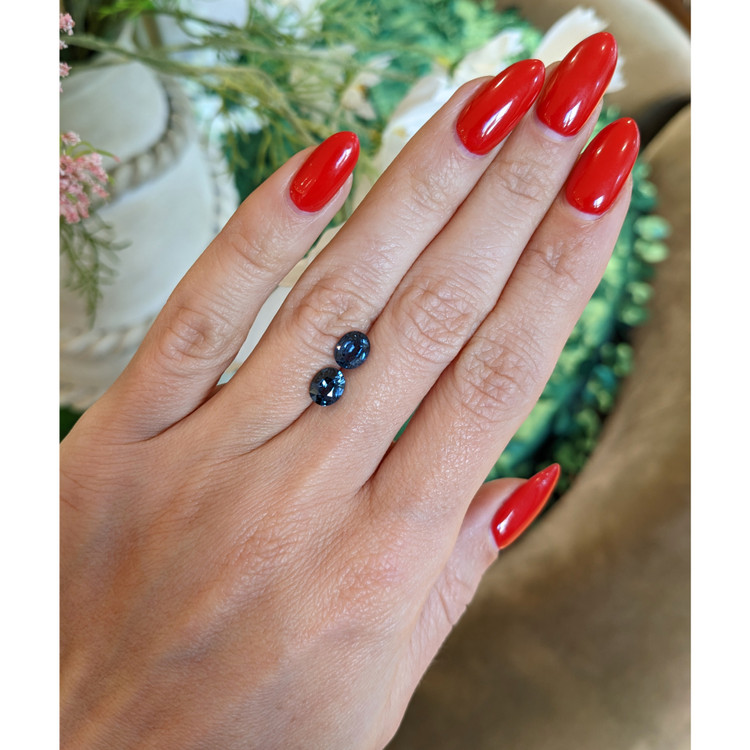 2.07 Ct.Tw. Cobalt Spinel Pair from Tanzania