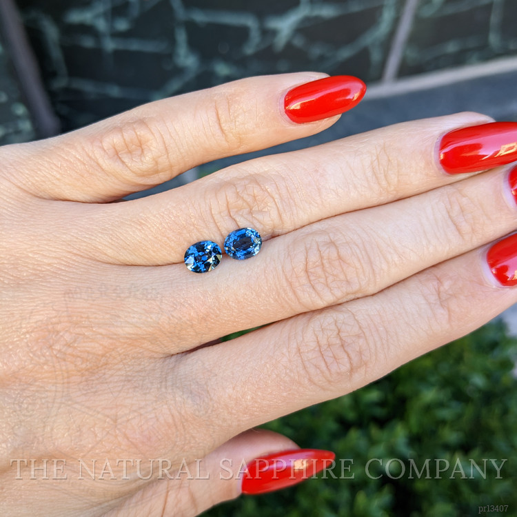 2.07 Ct.Tw. Cobalt Spinel Pair from Tanzania