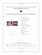 6.32 Ct.Tw.Total Carat Weight Bi Color Ametrine Pair from Brazil Scan Report