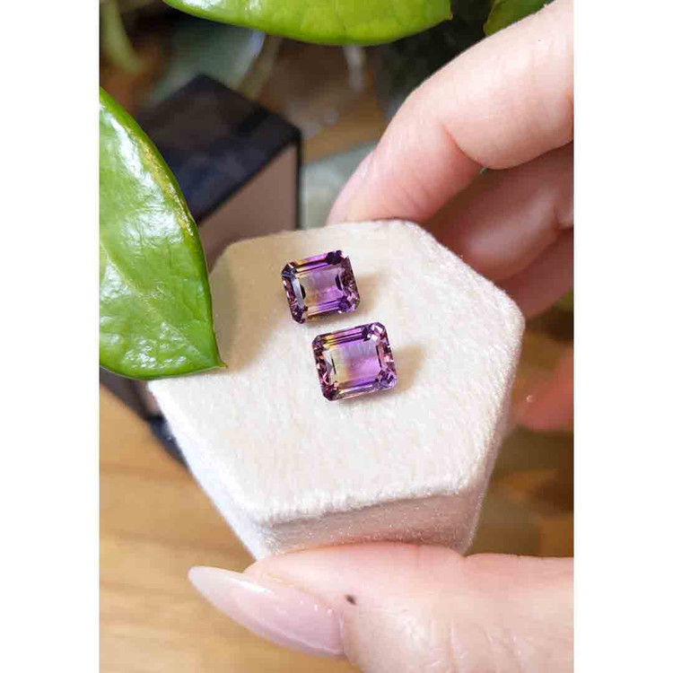 6.32 Ct.Tw. Ametrine Pair from Brazil