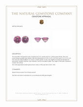 1.18 Ct.Tw.Total Carat Weight Purplish Pink Spinel Pair from Ceylon (Sri Lanka) Appraisal