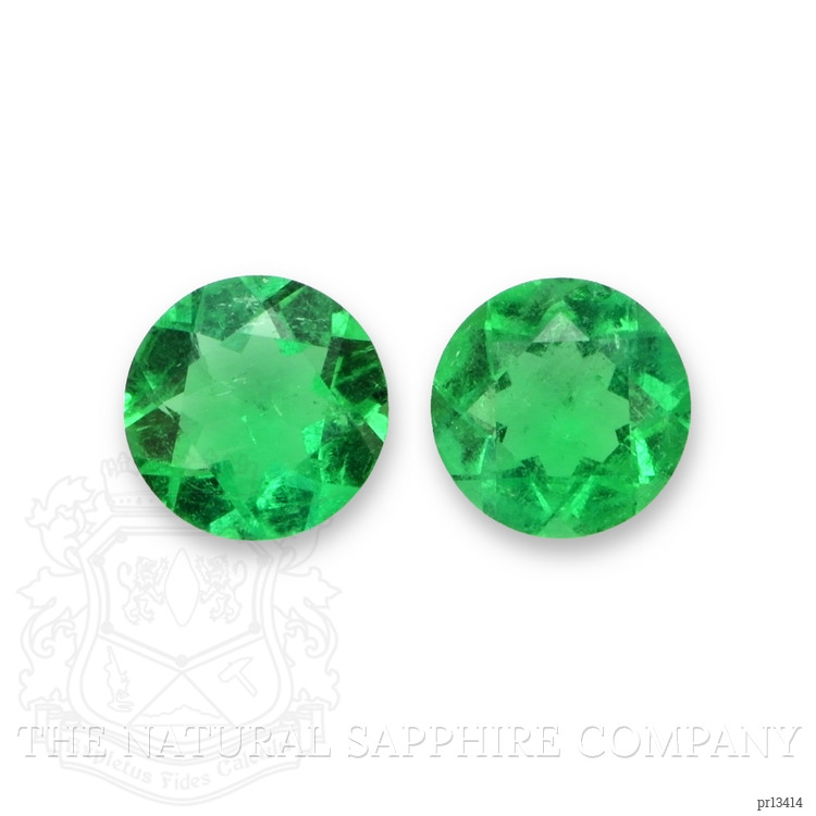 0.88 Ct.Tw. Emerald Pair from Colombia
