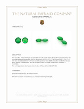 0.77 Ct.Tw.Total Carat Weight Emerald Pair from Colombia Appraisal