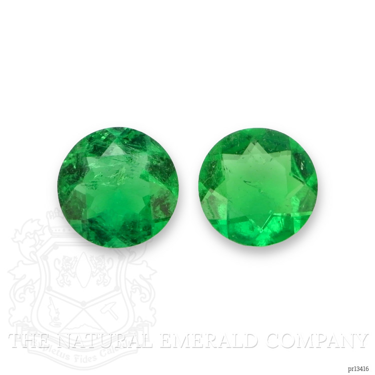 0.77 Ct.Tw. Emerald Pair from Colombia