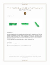 1.47 Ct.Tw.Total Carat Weight Emerald Pair from Colombia Appraisal