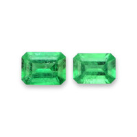 1.47 Ct.Tw.Total Carat Weight Emerald Pair from Colombia Video