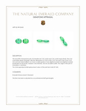 4.68&nbsp;Ct.Tw.Total Carat Weight Emerald Pair from Colombia Appraisal