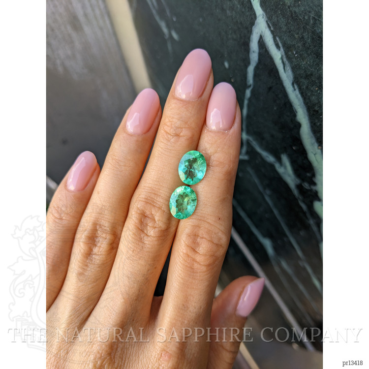 4.68 Ct.Tw. Emerald Pair from Colombia