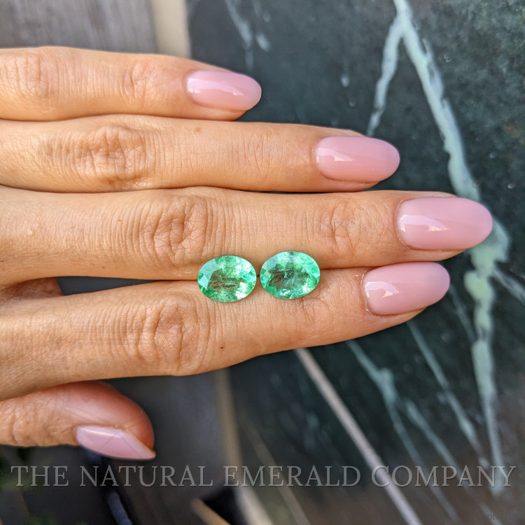 4.68 Ct.Tw. Emerald Pair from Colombia