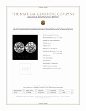 2.30 Ct.Tw.Total Carat Weight White Zircon Pair from Ceylon (Sri Lanka) Scan Report
