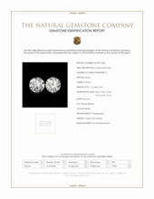 2.19 Ct.Tw.Total Carat Weight White Zircon Pair from Ceylon (Sri Lanka) Scan Report