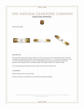 26.97&nbsp;Ct.Tw.Total Carat Weight Citrine Pair from Brazil Appraisal