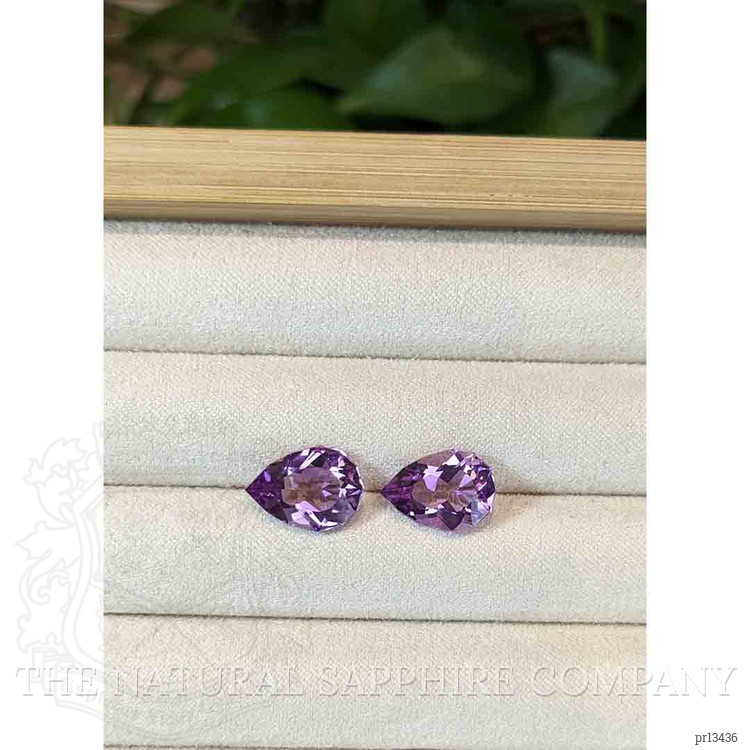 7.17 Ct.Tw. Amethyst Pair from Brazil