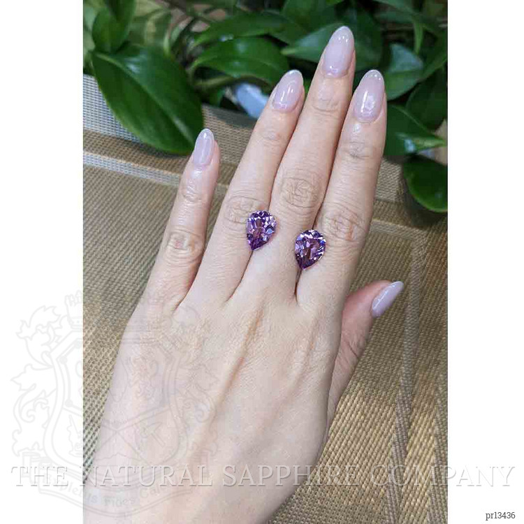 7.17 Ct.Tw. Amethyst Pair from Brazil