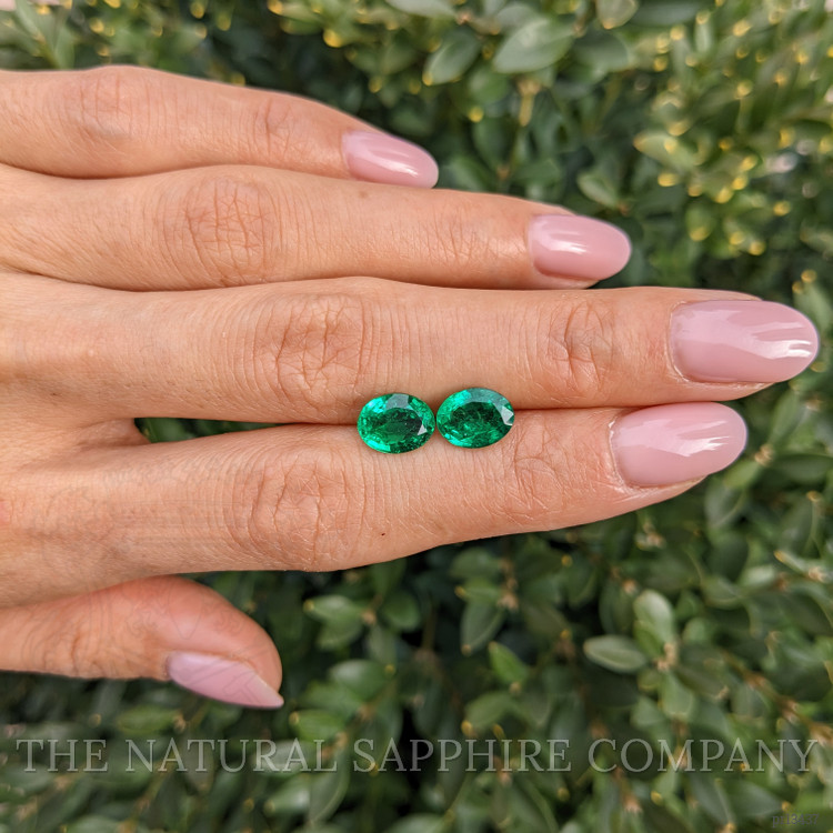 3.10 Ct.Tw. Emerald Pair from Zambia