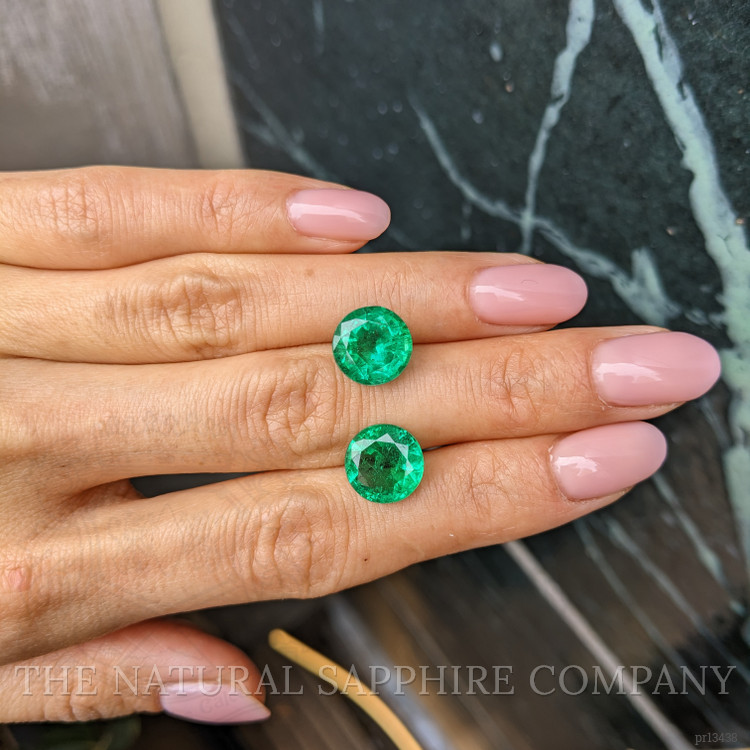 8.02 Ct.Tw. Emerald Pair from Zambia