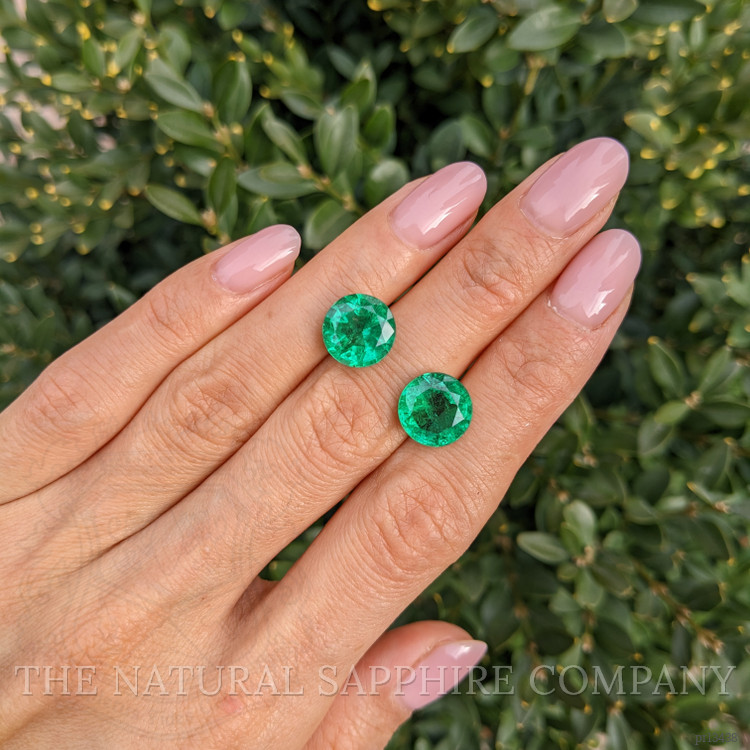 8.02 Ct.Tw. Emerald Pair from Zambia