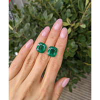 15.30 Ct.Tw.Total Carat Weight Emerald Pair from Zambia Life Style