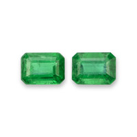 3.27 Ct.Tw.Total Carat Weight Emerald Pair from Zambia Video