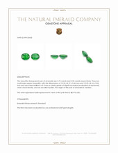 5.28 Ct.Tw.Total Carat Weight Emerald Pair from Zambia Appraisal