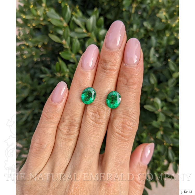 5.28 Ct.Tw. Emerald Pair from Zambia