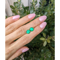 2.59 Ct.Tw.Total Carat Weight Emerald Pair from Colombia Life Style