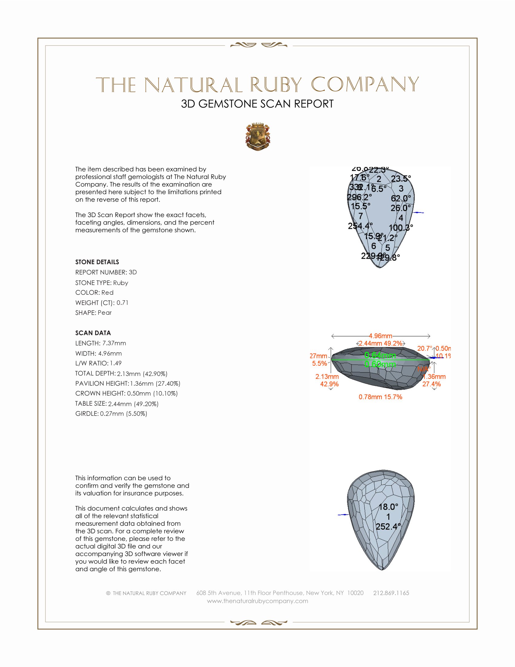 1.49 Ct.Tw. Ruby Pair from Thailand