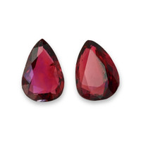 1.97 Ct.Tw.Total Carat Weight Ruby Pair from Thailand Video