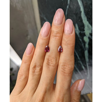 1.97&nbsp;Ct.Tw.Total Carat Weight Ruby Pair from Thailand Life Style