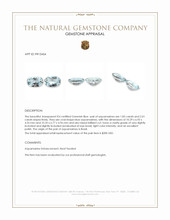 3.84 Ct.Tw.Total Carat Weight Aquamarine Pair from Brazil Appraisal