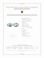 3.84&nbsp;Ct.Tw.Total Carat Weight Aquamarine Pair from Brazil Scan Report