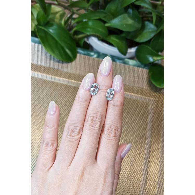 3.84 Ct.Tw. Aquamarine Pair from Brazil