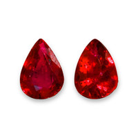 0.76&nbsp;Ct.Tw.Total Carat Weight Ruby Pair from Thailand Video