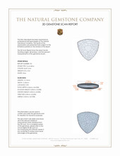 7.08 Ct.Tw.Total Carat Weight Tourmaline Pair from Brazil 3 D Scan Report