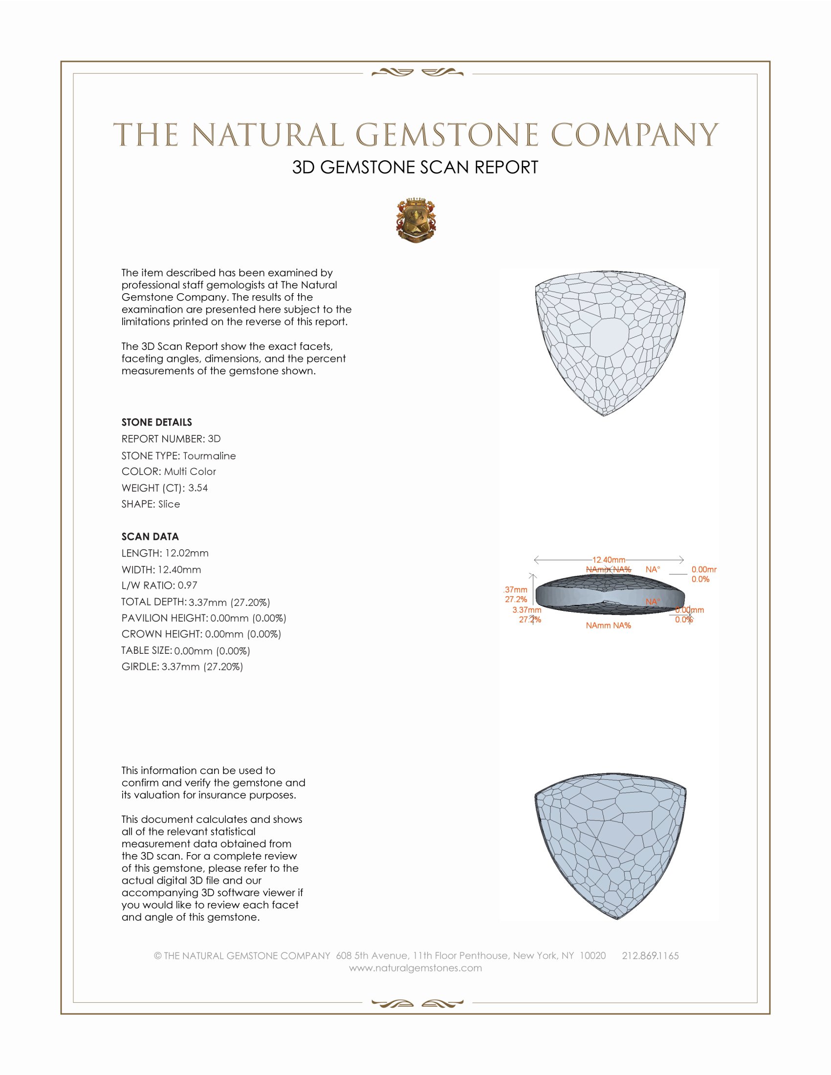 7.08 Ct.Tw. Tourmaline Pair from Brazil