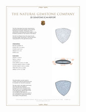 7.08 Ct.Tw.Total Carat Weight Tourmaline Pair from Brazil 3 D Scan Report