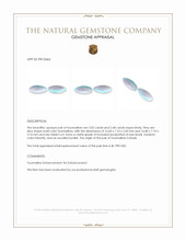 6.50 Ct.Tw.Total Carat Weight Tourmaline Pair from Brazil Appraisal