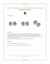 6.59 Ct.Tw.Total Carat Weight Blue Paraiba Tourmaline Pair from Brazil Appraisal