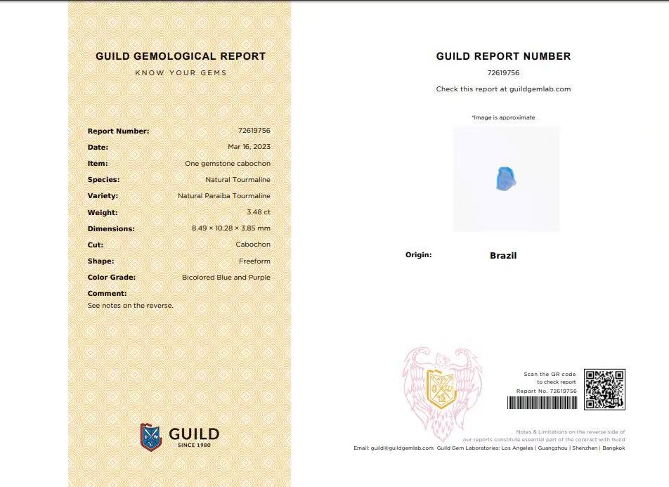 6.59 Ct.Tw. Paraiba Tourmaline Pair from Brazil